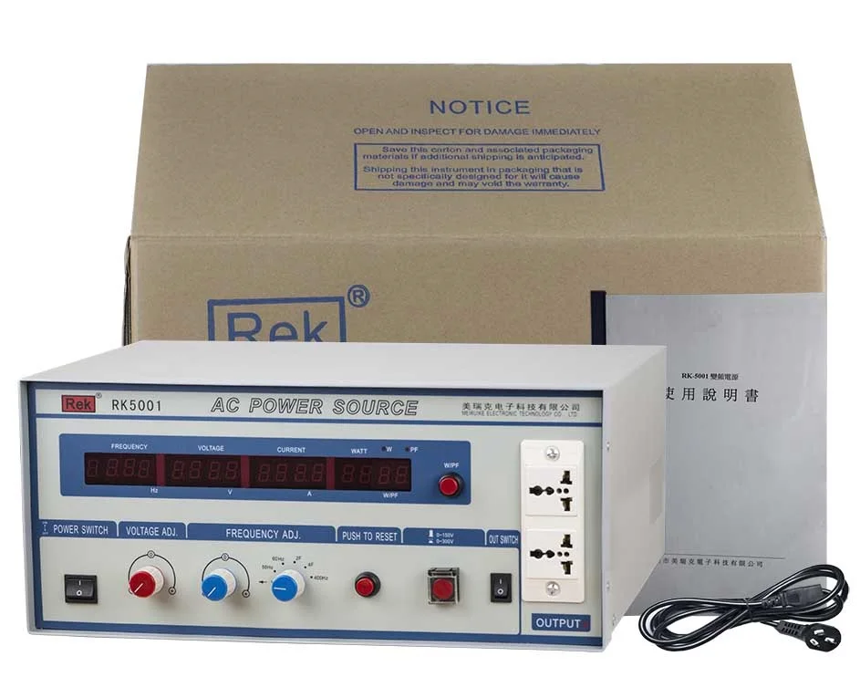 RK5001 AC Variable Frequency Power Supply 1KW Single phase Variable