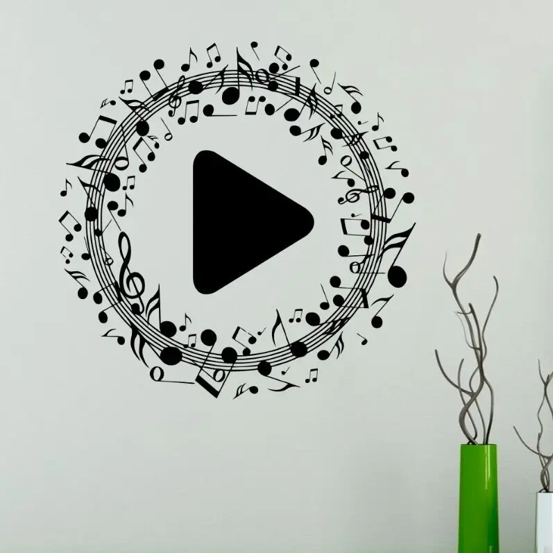 Musical Notes Wall Sticker Music Play Button Wall Decal New Design Musical Wall Murals Home Decor Vinyl Music Notes Decal AY1255 Musical Notes Wall Sticker Music Play Button Wall Decal New Design Musical Wall Murals Home Decor Vinyl Music Notes Decal AY1255