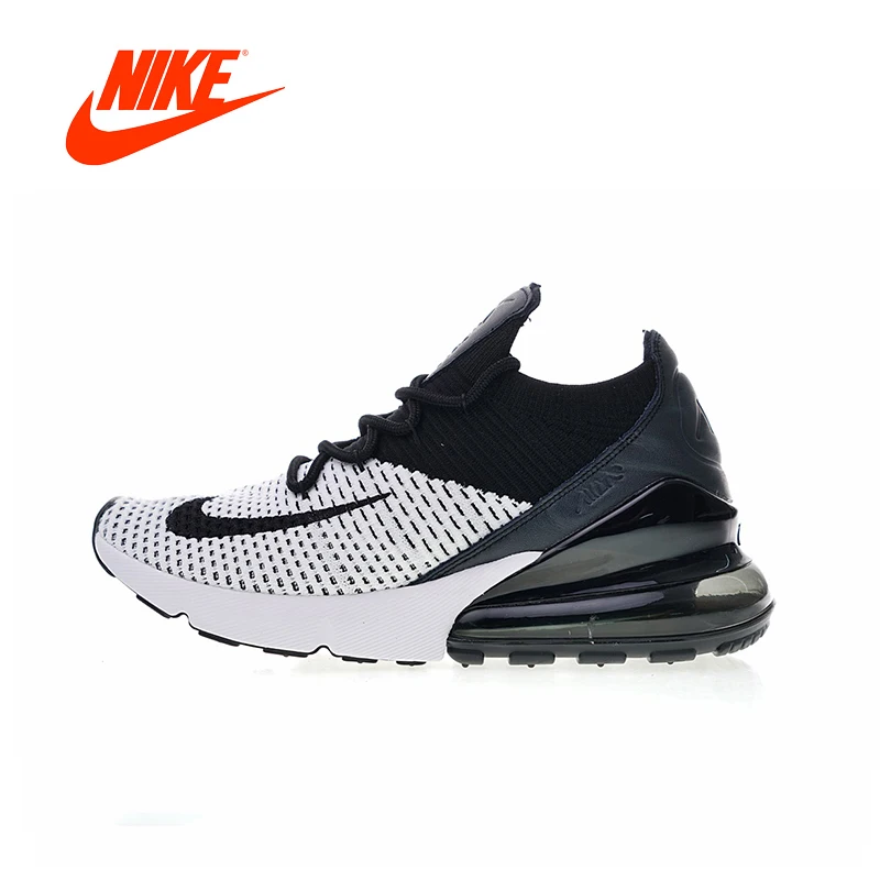 

Original Nike Air Max 270 Flyknit Men's Breathable Running Shoes Athletic Trainers Training Sport Sneakers AO1023-100 Flat Shoes
