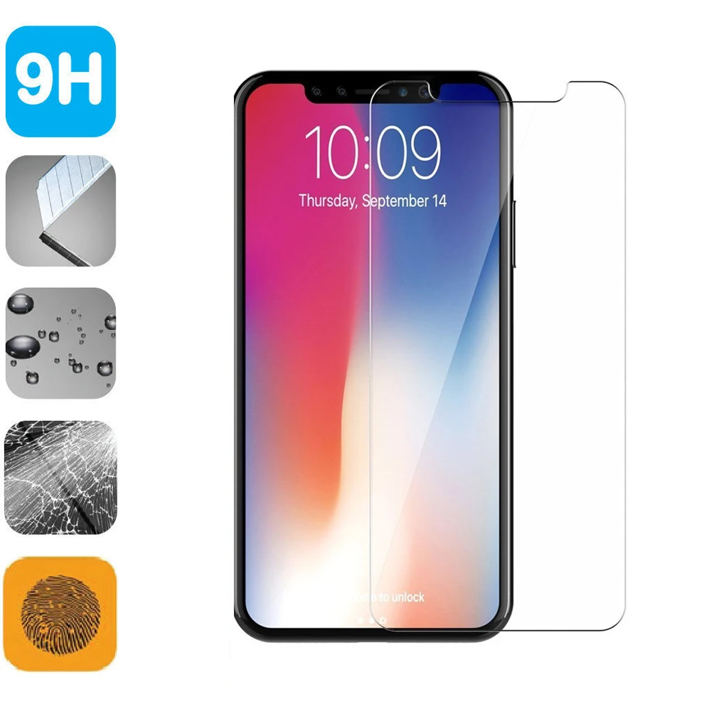 Закаленное стекло 9H Защитная пленка для ЖК-экрана iPhone X защита от царапин |