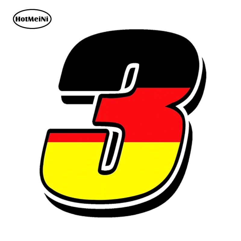 HotMeiNi виниловые наклейки для гонок с цифрами флагом Германии мотокросса MOTO GP