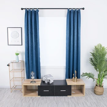 

Modern Kitchen Curtains Nordic Velvet Hemp Solid Color Blackout Curtains Living Room Linen Bedroom Curtain Decorative Drapes