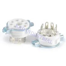 2pcs 8pin Ceramic vacuum tube audio Amplifier socket octal valve For KT88 EL34B 2pcs 8pin Ceramic vacuum tube audio Amplifier socket octal valve For KT88 EL34B