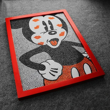 

30*40CM New Diamond Painting Mickey Mouse Diy 5D Diamond Painting Full Embroidery Round Diamond Rhinestone kids gift AS1103