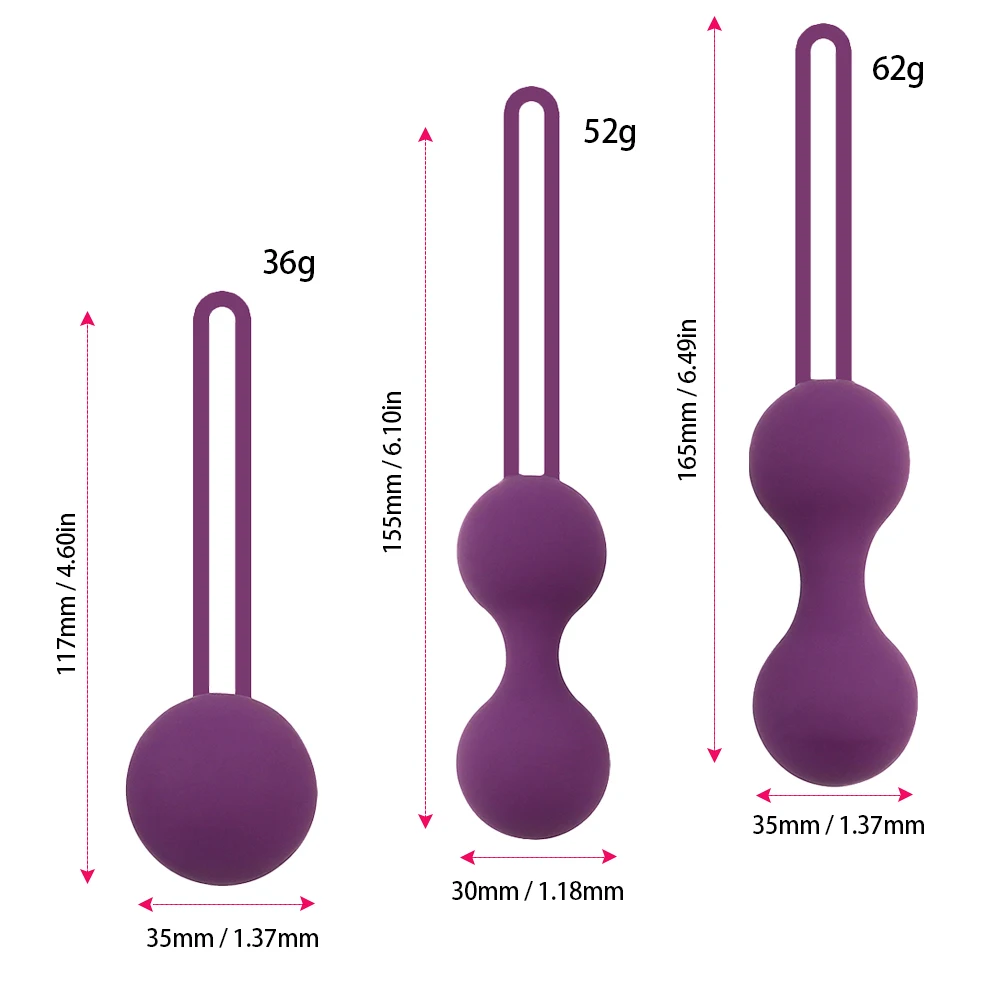 Silicone Ben Wa Ball Vagina Tighten Exercise Kegel Ball Sex Machine Geisha Ball Smart Love Ball Adult Product Sex Toys for Women
