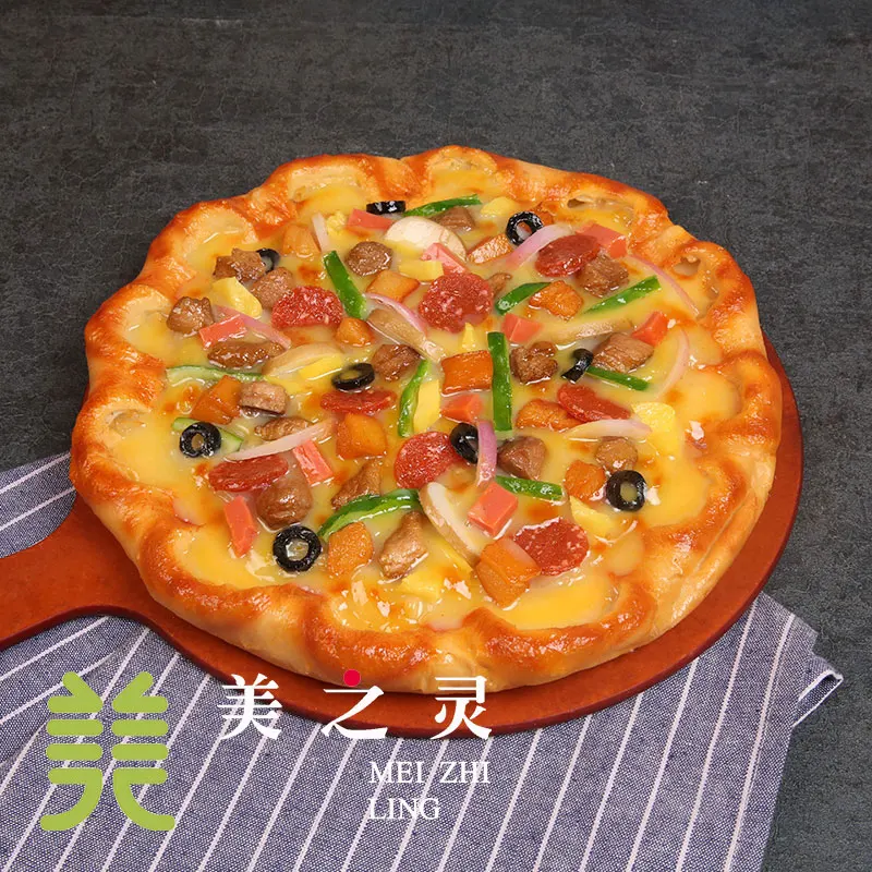 

Simulation Cheese Pizza Food Model Ornaments Simulation Vegetable Display Sample New Decoration Mold Handicraft Artificial Props