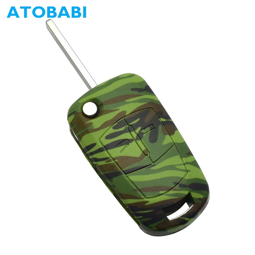 

ATOBABI Car Key Case Silicone Remote Key Fob Cover Keychain Protection Bag Auto Accessories for Opel Corsa Astra Vectra Zafira