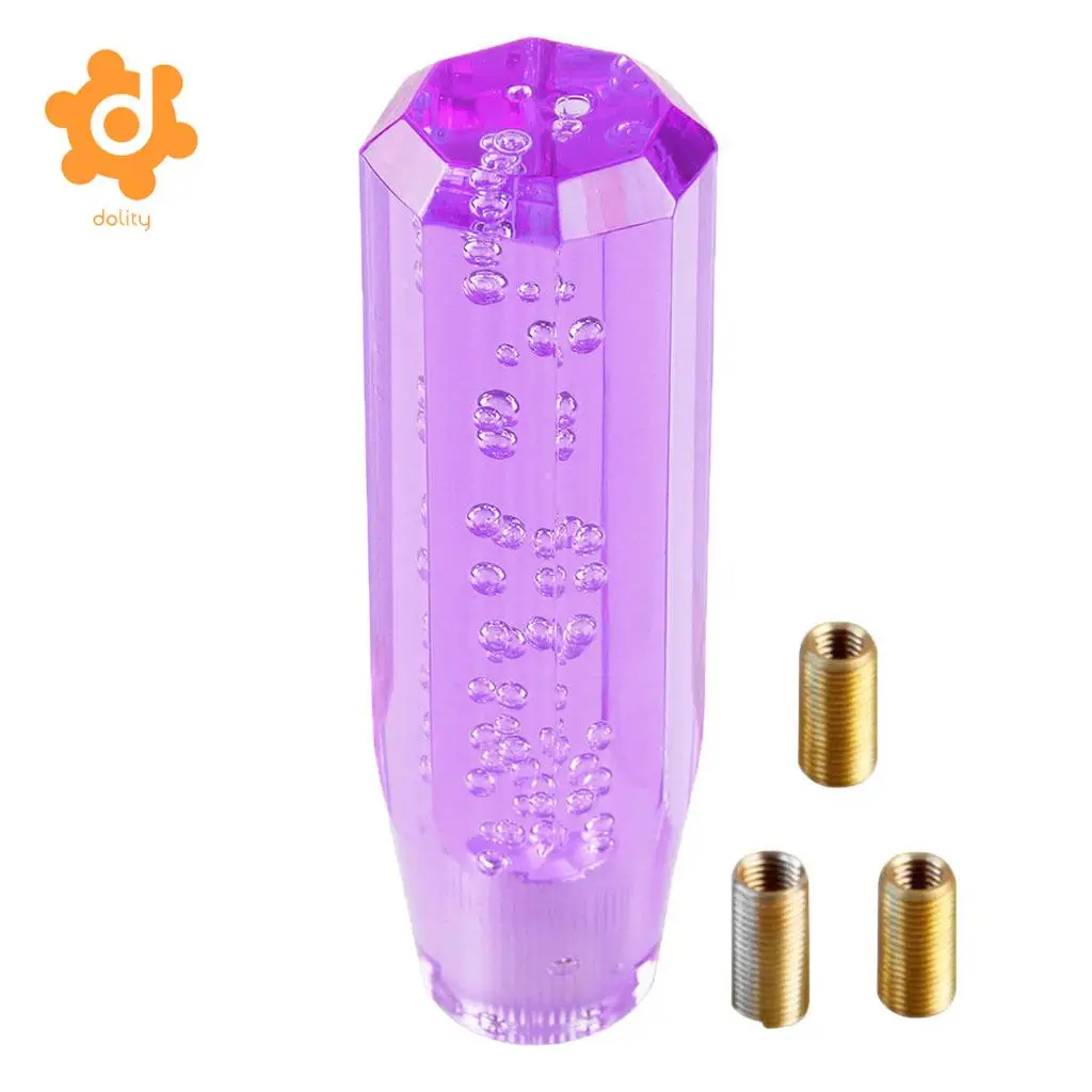 dolity Transparent Gear shift knob Crystal Bubble Shift Knob Manual Fitment 