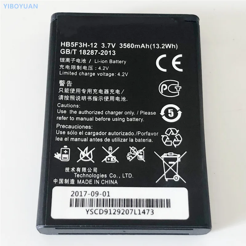 3,7 в 3560 мАч HB5F3H-12 для huawei E5372T/E5372Ts-32/E5775/E-mobile Pocket LTE-wifi GL05P/GL06P батарея