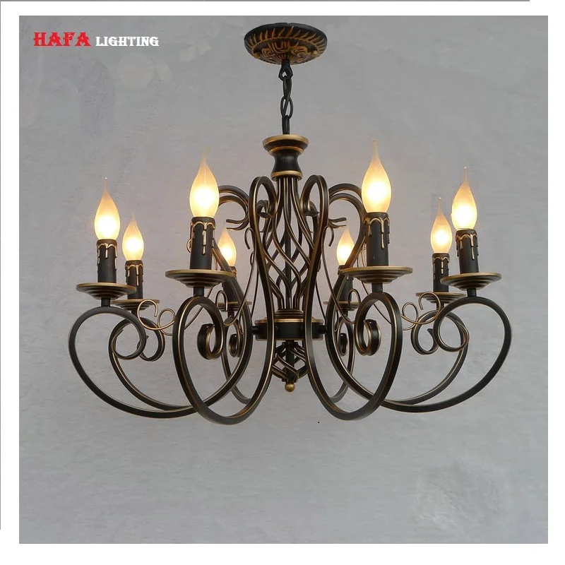Christmas European Fashion Vintage Chandelier Ceiling lamp 68 Candle Lights Lighting Fixtures Iron Home Lighting E14 Modern