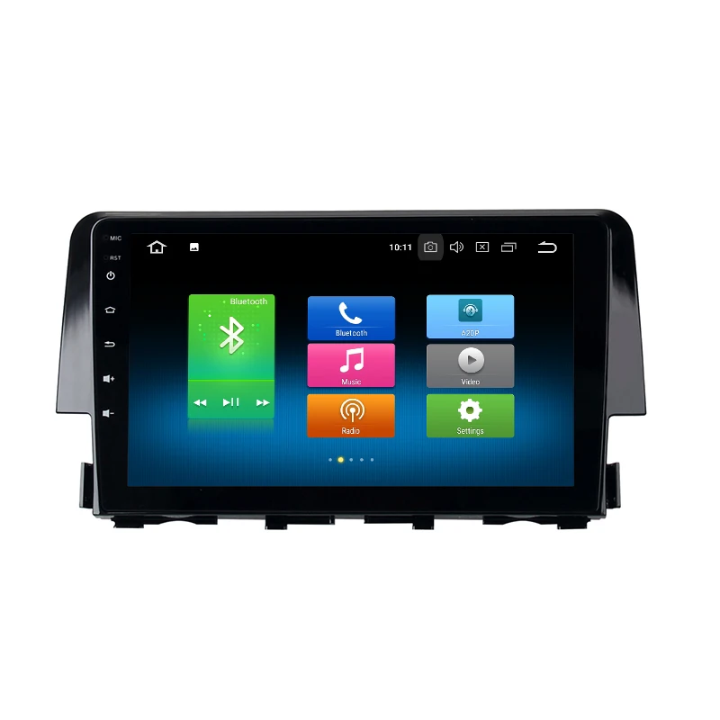 Cheap for Civic 2015-2017 Octa core PX5 Android 8.0 car radio gps with 4G RAM 32G ROM wifi 4g usb Auto Stereo Multimed 2