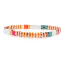 Браслет для женщин богемные Miyuki браслеты красочные летние пляжные украшения Insta модные Pulseras Япония Tila бусины