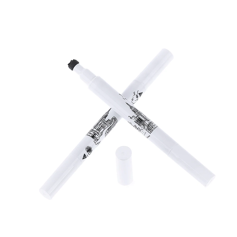 Professional Liquid Eyeliner Pen Beauty Make Up Black Eye Liner Pencil Long Lasting Water-Proof Double Sides Stamp Eyeliner