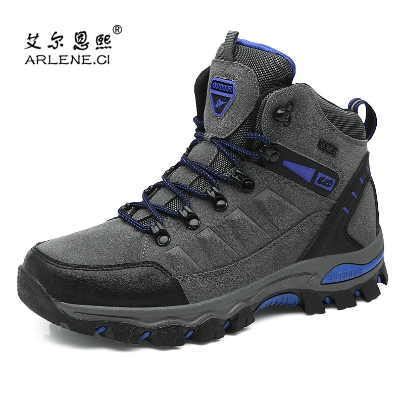 Outdoor Waterproof Hiking Shoes Men Sports Mountain Climbing Shoes ...