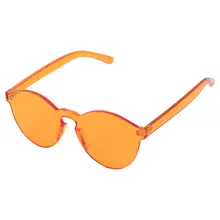 Новые женские очки от солнца роскошные солнцезащитные очки интегрированные без оправы очки карамельный цвет UV400 S17058