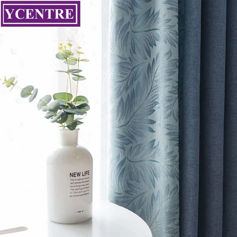 Ycenter uniendo la cortina de estilo moderno cortinas de tratamiento de ventana cortinas de bloqueo de ruido persianas para sala de estar de dormitorio