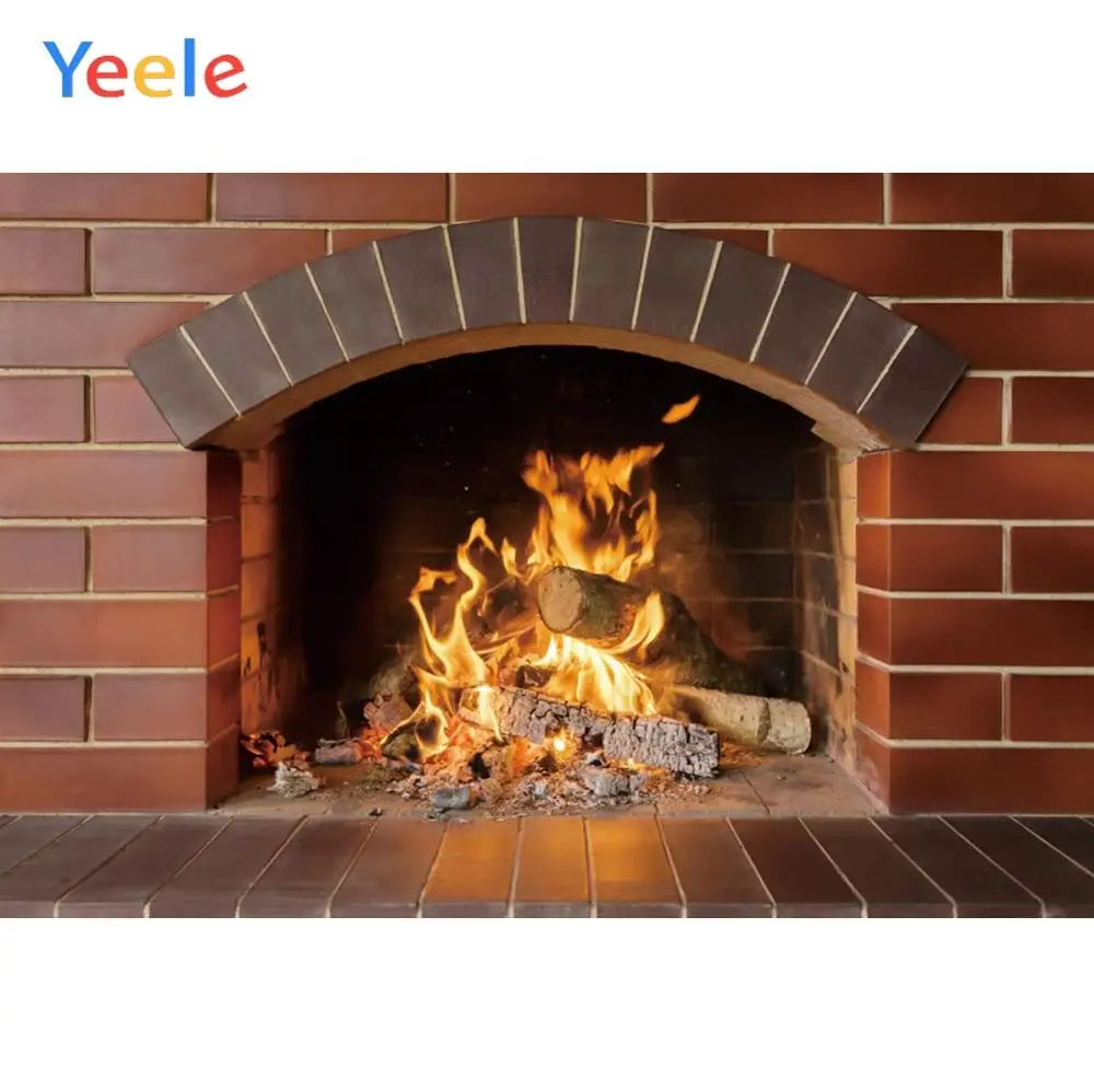 

Yeele Indoor Fireplace Brick Wall Baby Portrait Personalized Photographic Backdrops Photography Backgrounds For Photo Studio