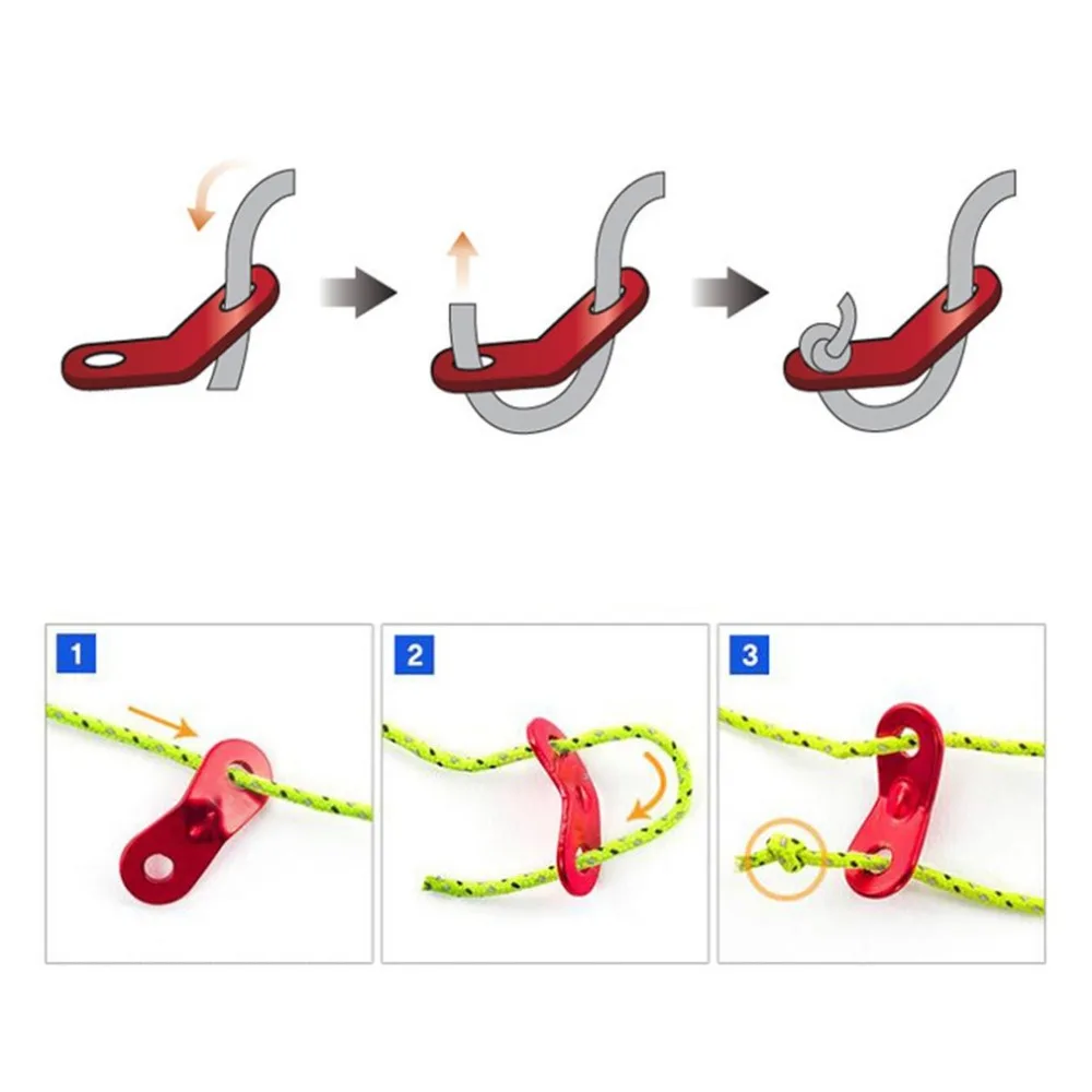 Outdoors Tent 8 Shape Rope Peanut Stopper Aluminium Alloy Buckle Parachute Cord Lock Toggle Tensioners Outdoor Camping