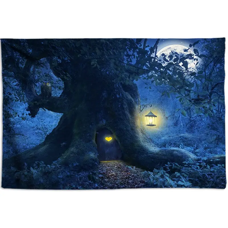 Хиппи психоделический гобелен желаний гобелен с изображением деревьев настенный подвесной в стиле бохо, декоративный гобелен большие стеновые ткани простыни 200*300 - Цвет: BW147