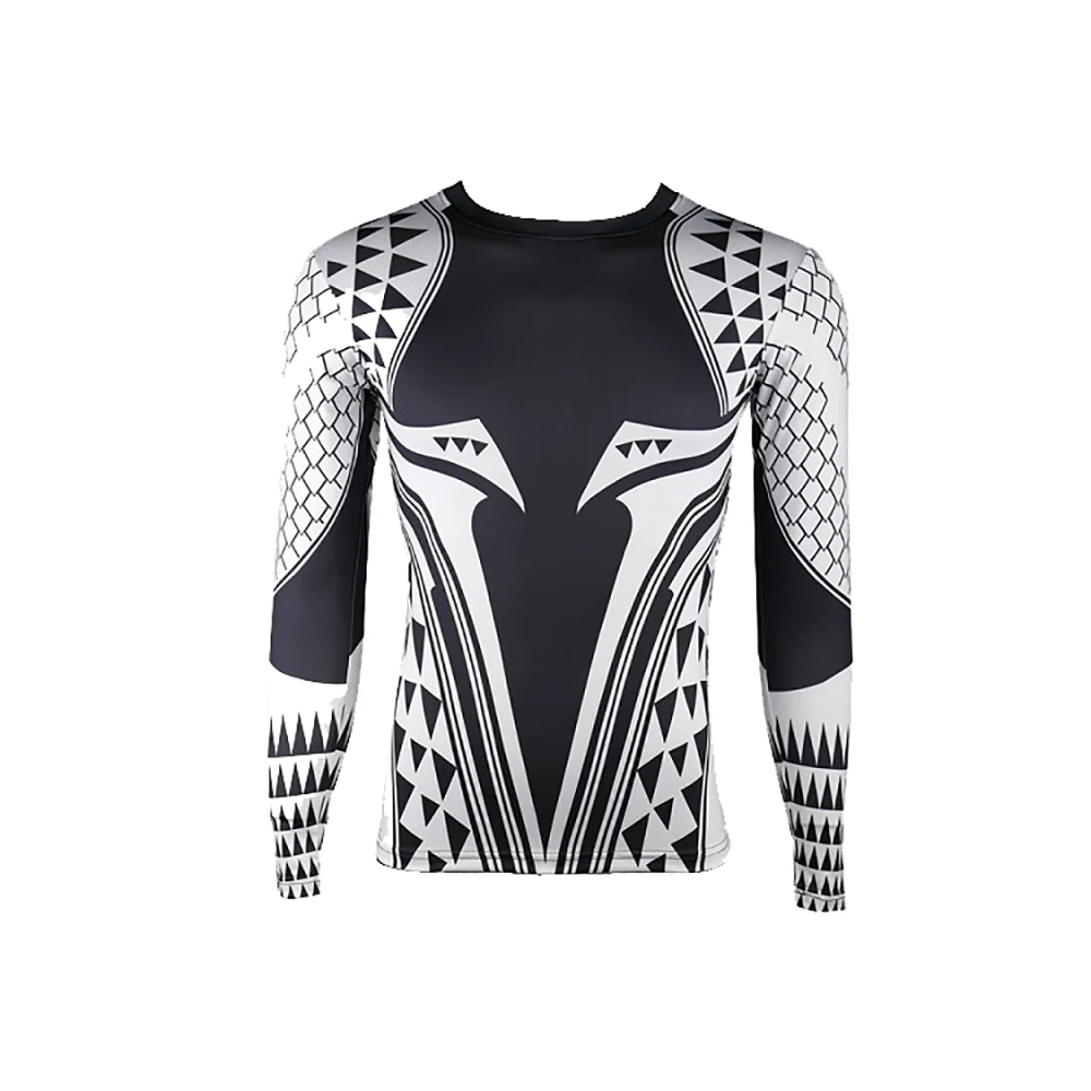 Aquaman Compression Shirt Man 3D Printed T shirts Men 2018 Newest Comics Cosplay Costume Long Sleeve Tops For Male Fitness Cloth |