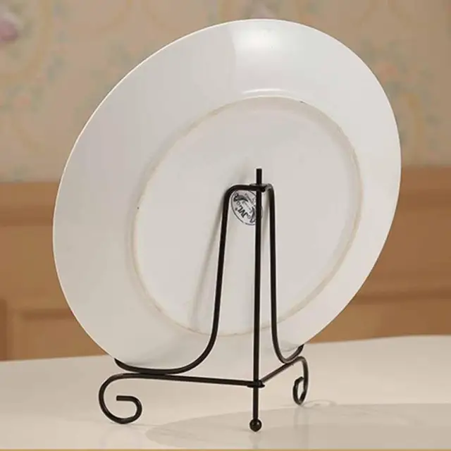 Paint Iron Certificate Plate Bracket Ceramic Disc Crafts Pendulum Medal Display Stand 3 Paint Iron Certificate Plate Bracket Ceramic Disc Crafts Pendulum Medal Display Stand 3
