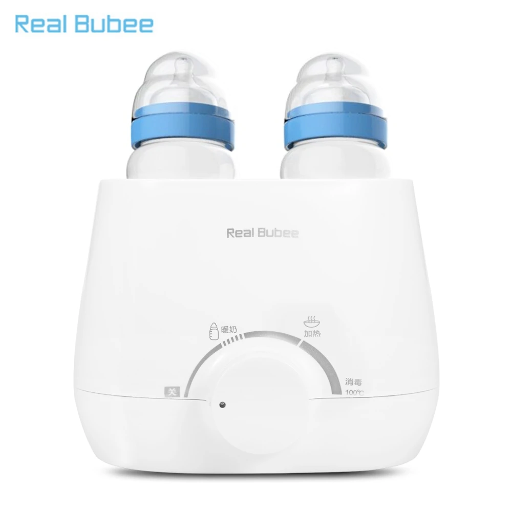 Real Bubee Electric Baby Bottle & Food Warmer Sterilizers Warm Milk Multifunction Device Baby Feeding Double Bottle Sterilizer