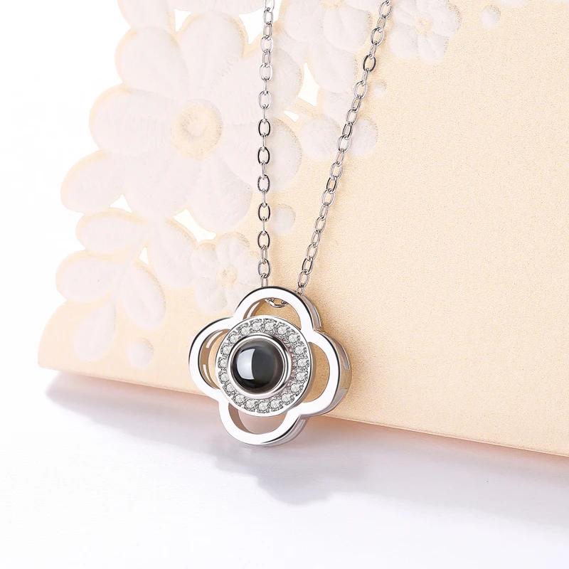 sterling sivler 100 language i love you eye pendant necklace 02