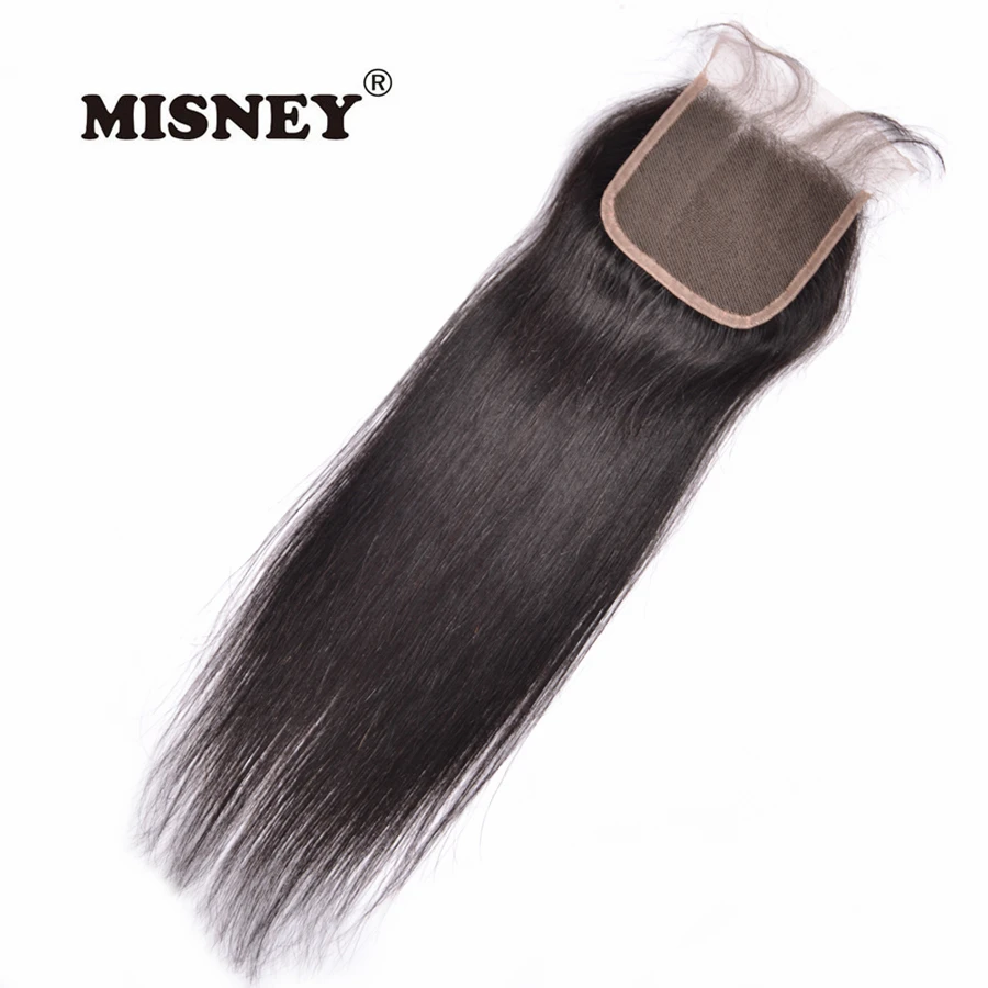 Remy Lace Closure 4x4 бразильские прямые 100% человеческие волосы выравнивание кутикулы наращивание волос с волосами младенца