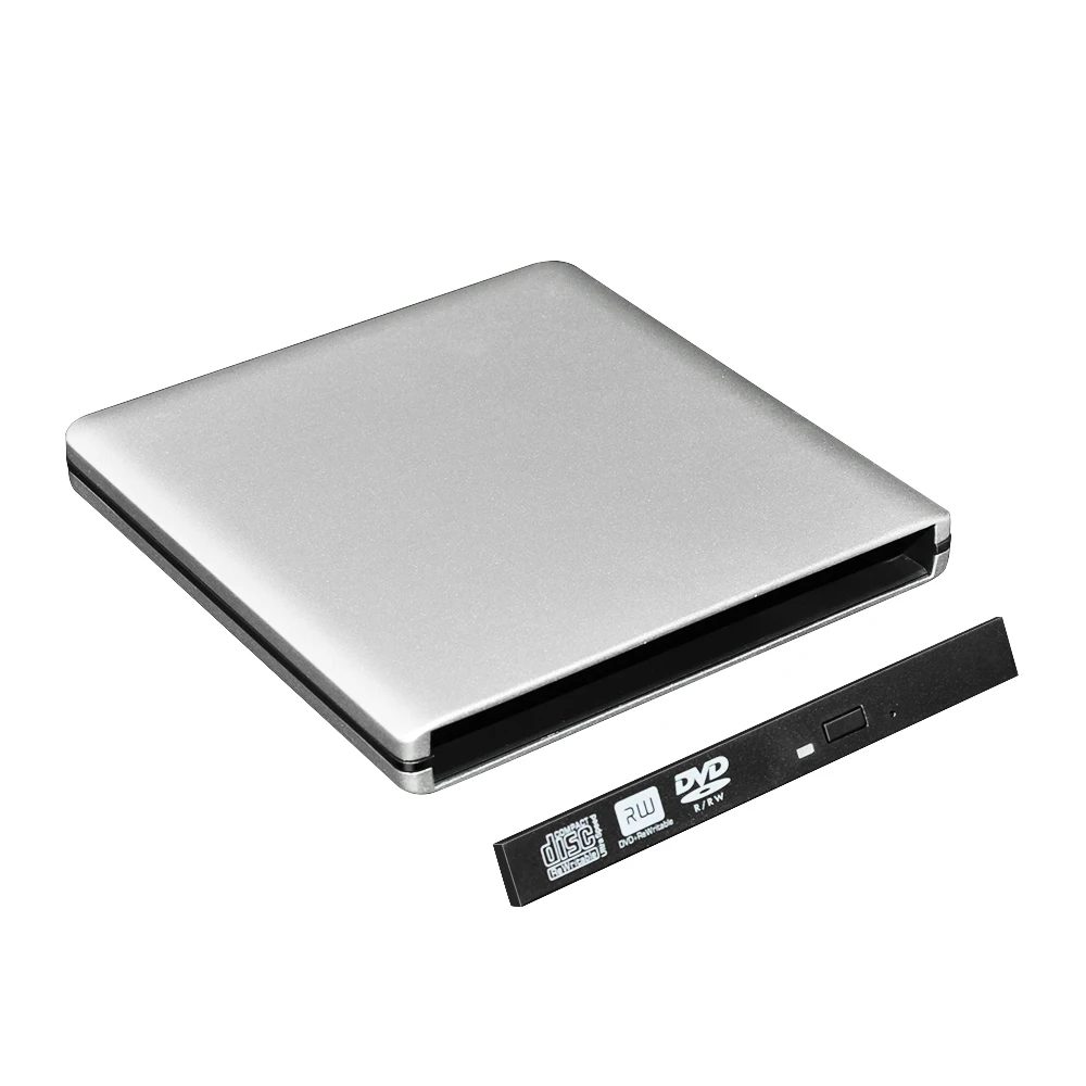 Новое поступление цветной USB 3,0 внешний DVD Rom корпус до 12,7 мм Корпус SATA для CD DVD RW без оптического привода