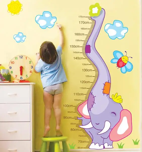 

Wallpaper for child Coating wall Growth Chart Ruler Stadiometer Infant bedroom Bathroom desktop Pano Wall de sticker Home Decora
