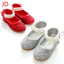 JIANDIAN Girls Princess Leather Shoes Slip Soft Bottom In Children’s Shoes Dance Shoes Asakuchi