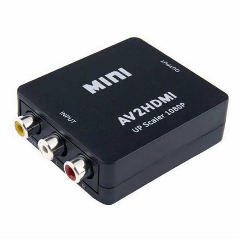 1080P Мини HD видео конвертер HDMI в RCA AV/CVSB L/R видео HDMI2AV поддержка NTSC PAL выход HDMI в AV скейлер переключатель адаптер