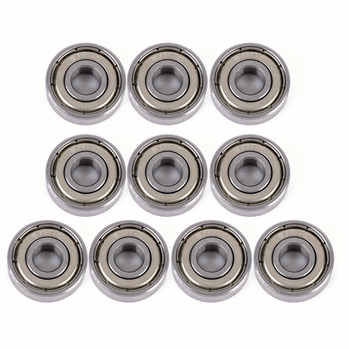 10pcs High Precision 606 ZZ Miniature Ball Bearing Deep Groove Shielded Metal Bearings 6x17x6 mm Mayitr