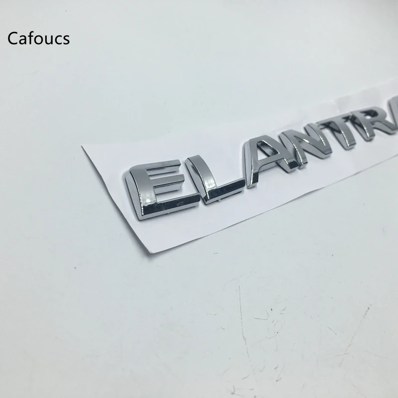 Cafoucs для Hyundai Elantra Автомобильные буквы заднего багажника значок наклейка на
