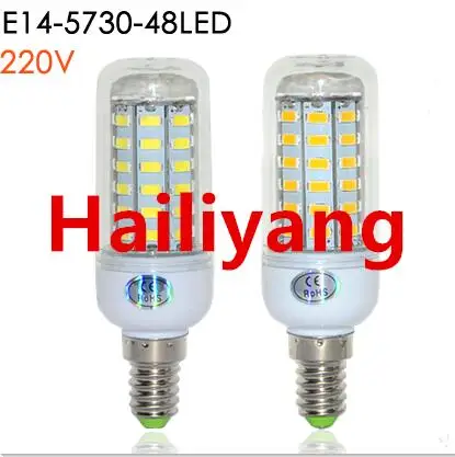 Супер светодиодная лампочка E27 E14 220 в 230 В SMD 5730 светодиодный ная лампа 24 36 48 56 69LED s AC