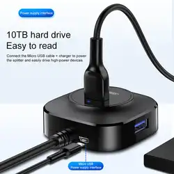 Pop универсальное 4 USB 3,0 порта высокоскоростное гнездо для зарядки сплиттер для ноутбука ПК телефона