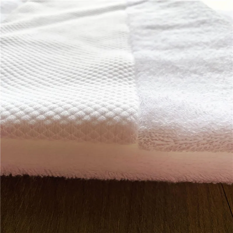 100% крученое хлопковое белое банное полотенце Perfact качественное мягкое