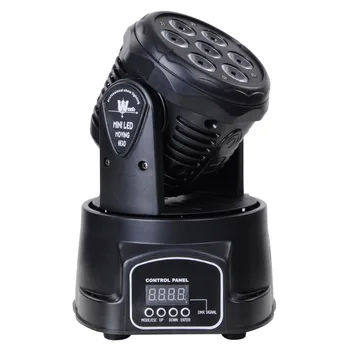 

LED Moving Head Mini wash 7x12w RGBW Quad with advanced 14 channels LED effect stage light Factory Price