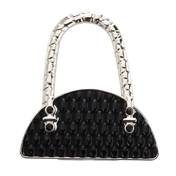 

Black Folding Foldable Handbag Bag Purse Table Hook Hanger Holder