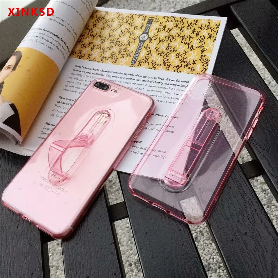 

Invisible silicone 3D stand case for xiaomi mi A1 A2 5X 6X soft tpu case for redmi 4 5a 5 plus 6 note 4 5 5a 6 pro support case