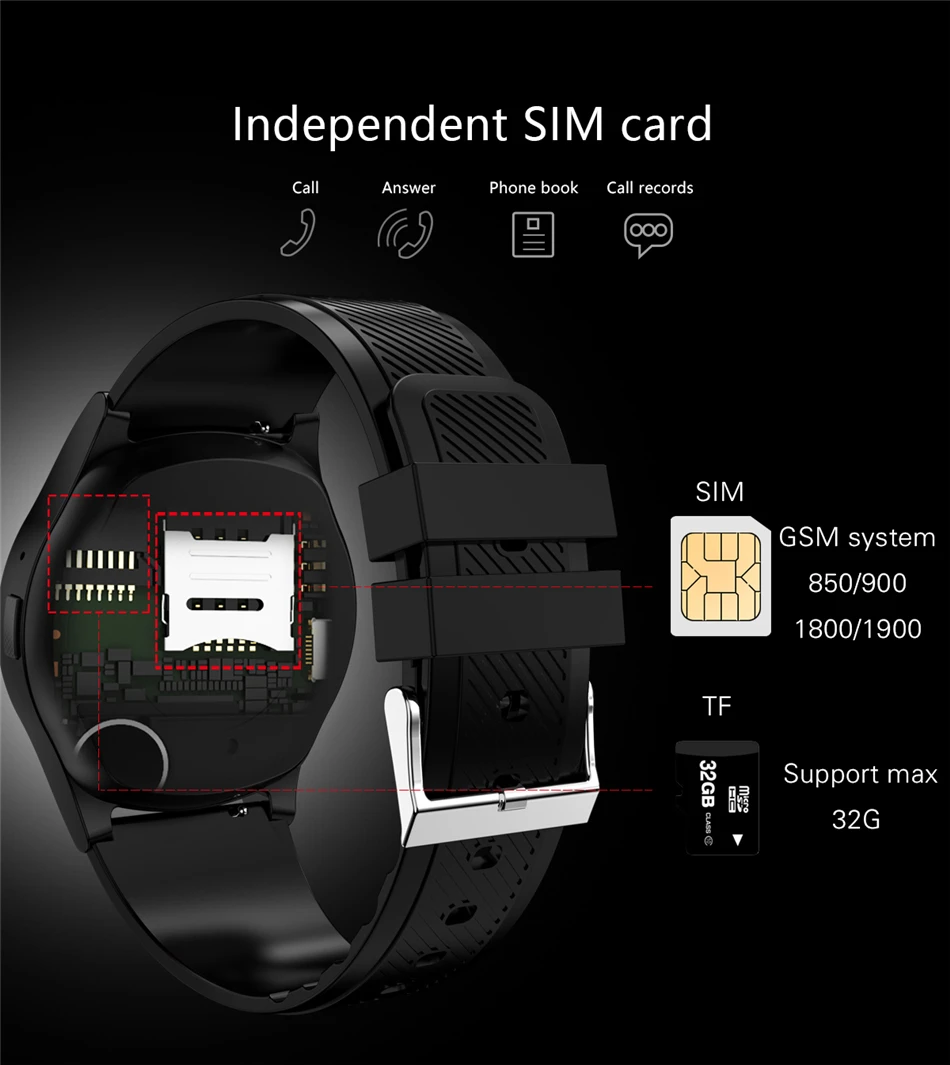 LIGE новые умные мужские наручные часы с поддержкой камеры Bluetooth SIM tf-карты Smartwatch для женщин для Android телефона reloj+ коробка