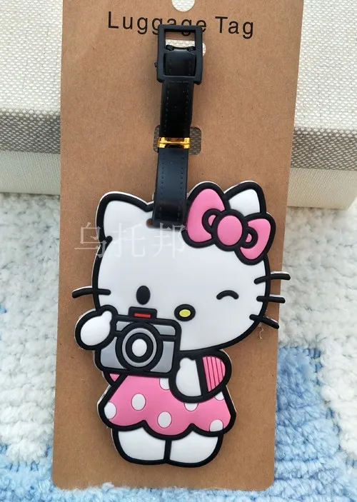 Аксессуары для путешествий kt cat cute мягкая резина твердая багажная бирка