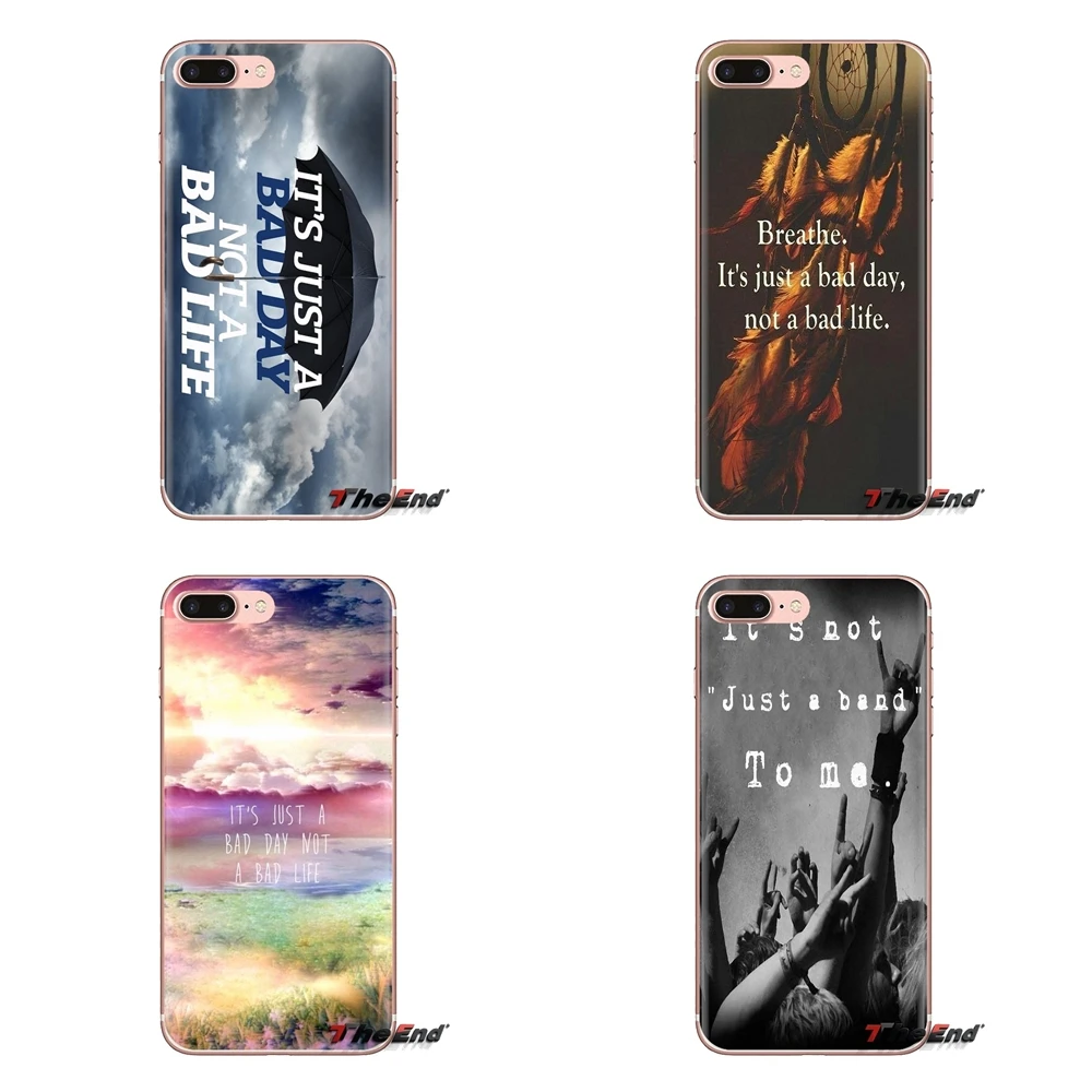 Soft TPU Case For Samsung Galaxy S3 S4 S5 Mini S6 S7 Edge S8 S9 S10 Plus Note 3 4 5 8 9 It's just a bad day not life Print |