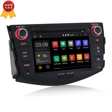 HD 7″ Capacitive Touch Screen Quad Core Android 4.4.4 Car DVD Player GPS Navigation For Toyota RAV4 2006 2007 2008 2009 2010