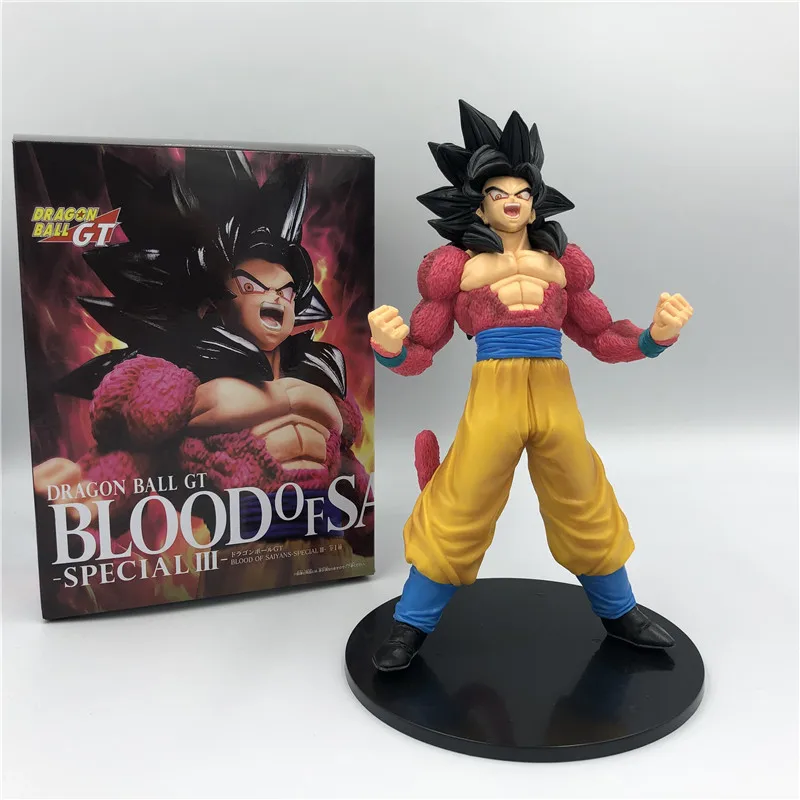 

Dragon Ball Z GT Goku Red Super Saiyan 4 Blood of Saiyan Brushing Combat Ver. Action Figure DBZ PVC Model 20cm