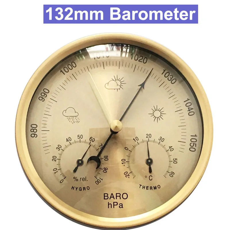 Hotsale 132mm Barometer Thermometer Wall mounted household thermometer