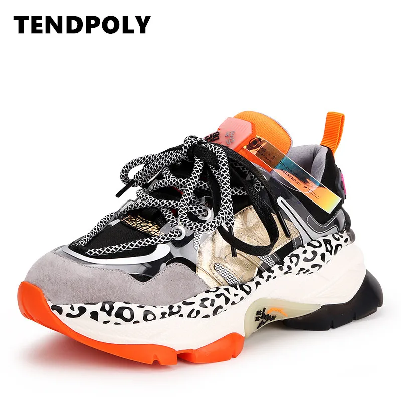 Skup Obuwie damskie na co dzień 2019 jesień nowe oryginalne skórzane buty sportowe damskie podnoszą 5.5 CM ciężkie dno buty damskie buty outdoorowe