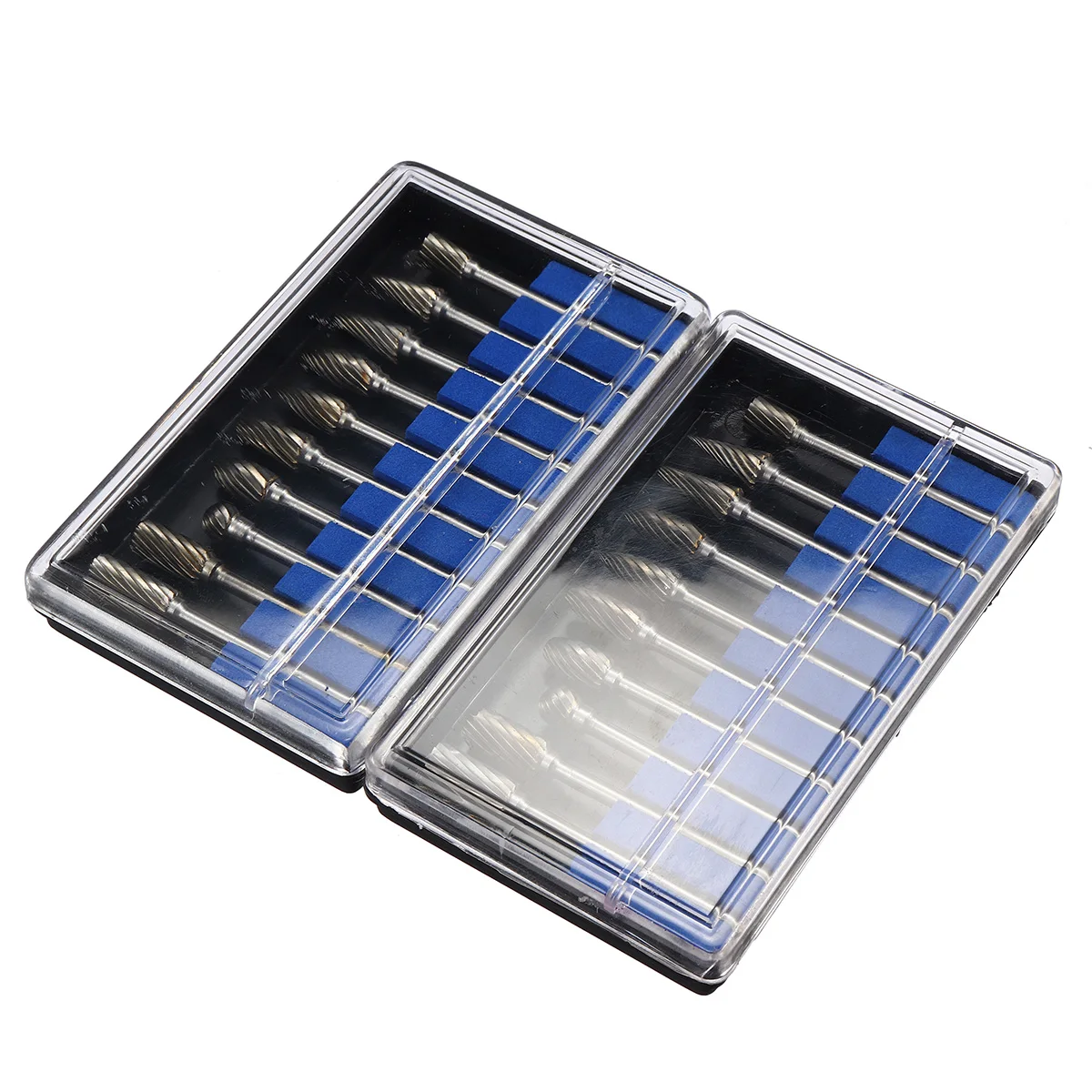

10Pcs/set Double/Single Cut Polished Tungsten Steel Solid Carbide Burrs Grinding Rotary Drill Bits Tool Kit for Smaller Rotary