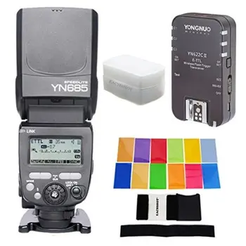

YONGNUO YN685 YN-685 (YN-568EX II Upgraded) Wireless HSS TTL Speedlite Flash Build in Receiver + YN622C-II + Filter + Diffuser