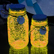 10 г Светящиеся вечерние DIY яркие светится в темноте красочные краски звезда Желая бутылка без излучения Флуоресцентный порошок Романтика подарок